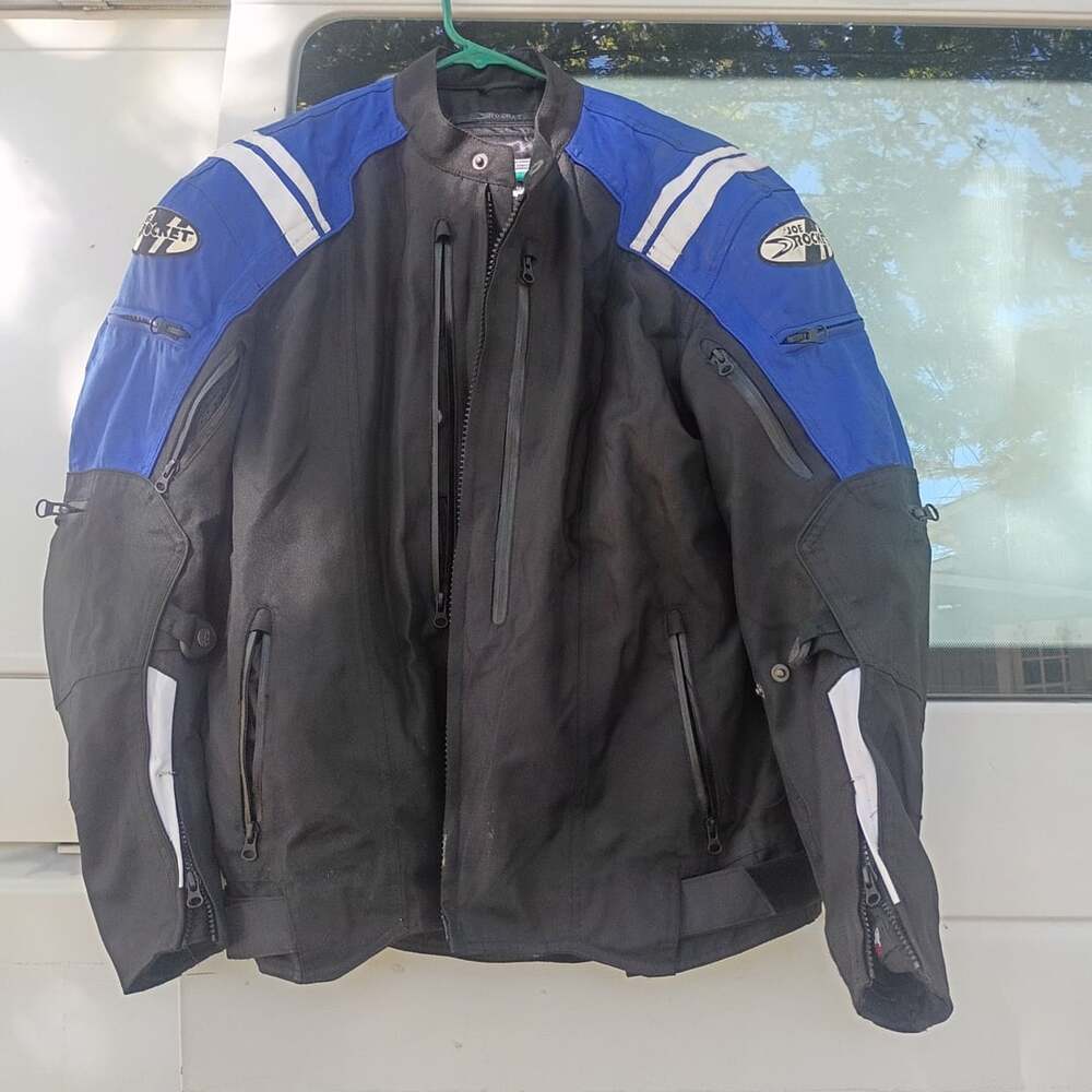 Joe Rocket Atomic 4.0 Motorcycle Jacket Black Blue